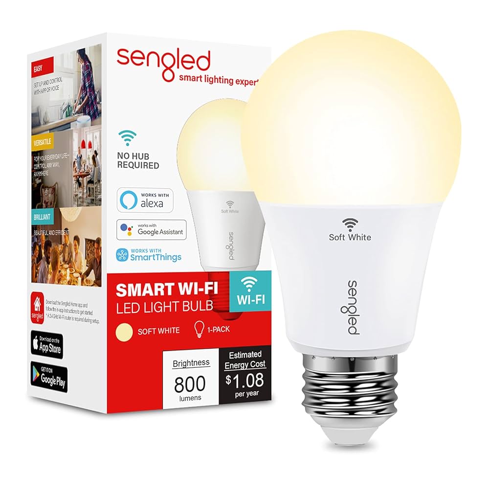Wi-Fi接続 Sengled スマート LED電球 e26口金 Amazon.co.jp: 【Amazon Alexa認定】Wi-Fi接続 Sengled スマート